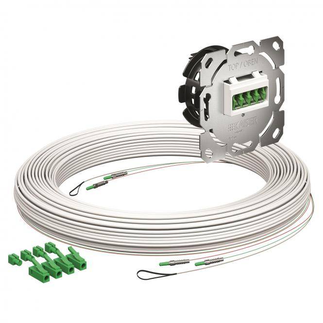 KAI 4250033 Teilnehmeranschluss Gf-TA E3S Connect® Unterputz, 2xF, LC/APC DX, L=-0
