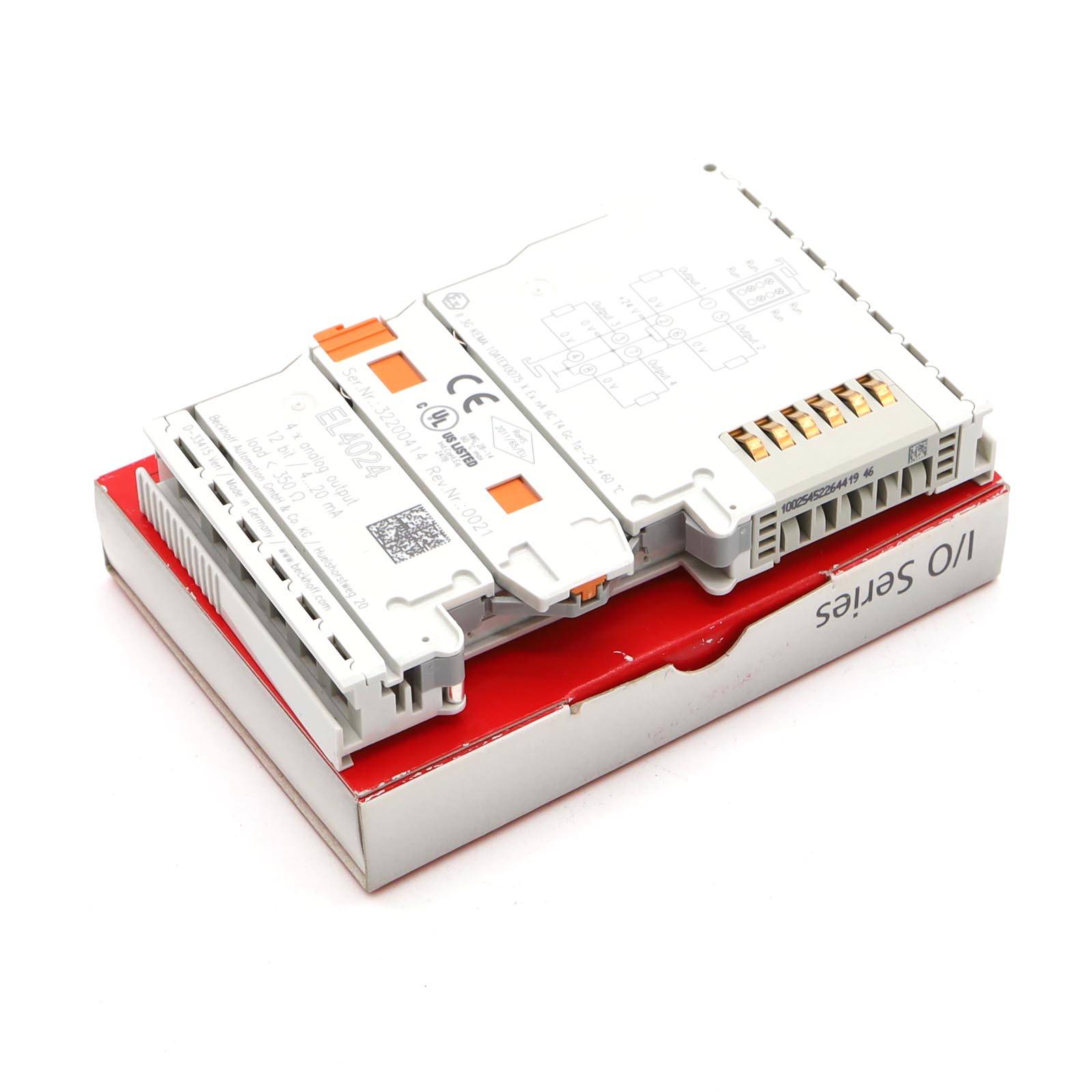 Beckhoff EL4024, EtherCAT-Klemme, 4-Kanal-Analog-Ausgang, Strom, 4…20 mA, 12 Bit-2