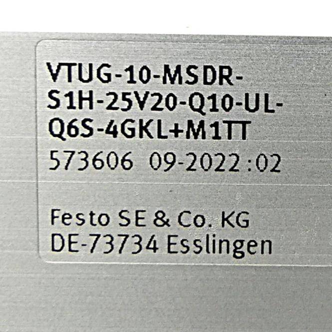FESTO Ventilinsel 573606 (VTUG-10-MSDR-S1H-25V20-Q10-UL-Q6S-4GKL+M1TT)-1