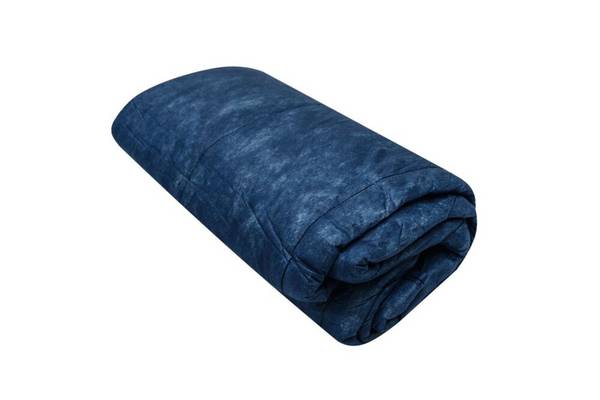 Einmaldecke Baumwollfüllung blau, 300g