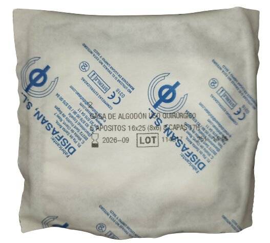 Sterile Klasse l Mulltupfer 25x16cm gefaltet 7,5 x cm 8 Lagen Verbandmull 17 Fäden 330 5er Pack-2