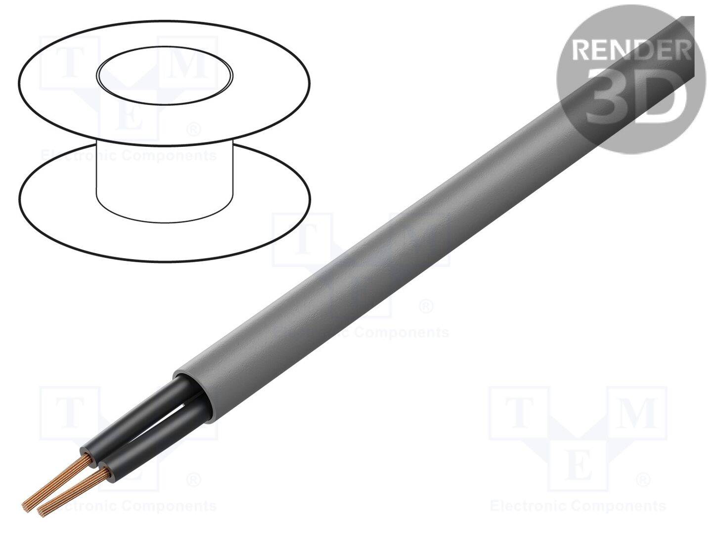 Lapp 0015202 Stexoflex Steuerleitung Y 2X1mm² AWG18 AD 6,6mm Nennspannung Uo/U