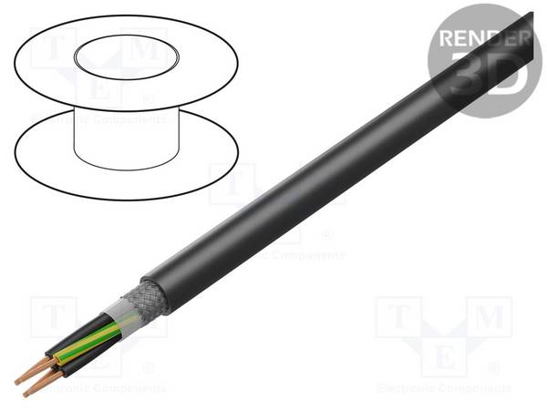 Lapp Kabel&Leitung ÖLFLEX ROBUST 215 C 4G1 0022736 18 kcmil, 1 mm², 7,4 mm, 148 44,4 mm