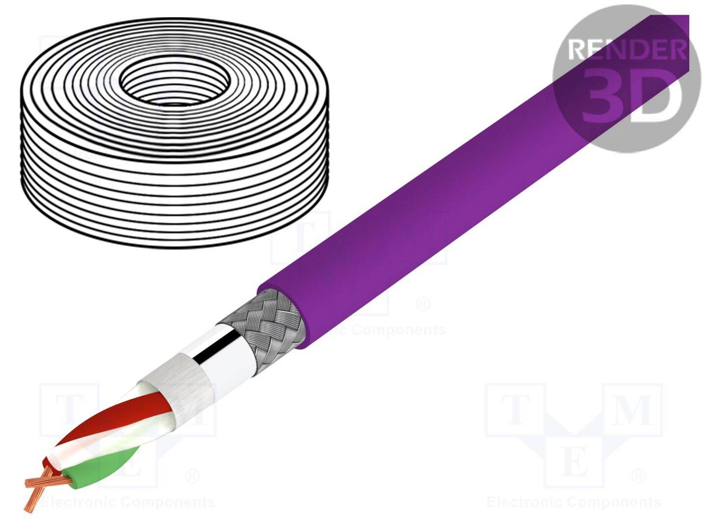 Lapp 2170222 UNITRONIC BUS PB FD P 1X2X0,64 - AD Kabel 8mm