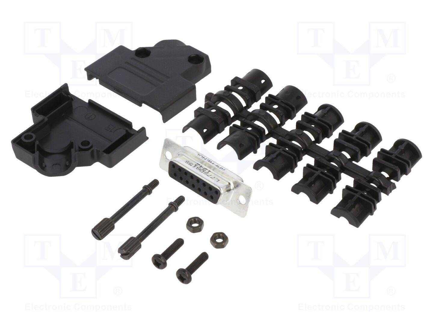 Amphenol L17D45PK-P-15+L77SDA15S D-SUB Buchsenleisten-Set 45 ° Polzahl: 15 Lötkelch 1 St.