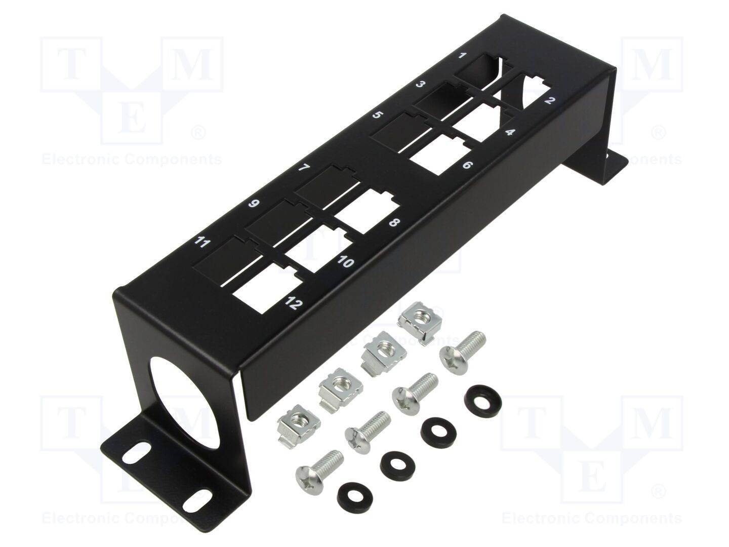 LogiLink Halterung für 12 Keystone-Module 10 Zoll schwarz-0