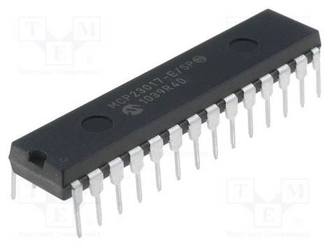 MCP23017-E/SP DIP-28  THT MICROCHIP