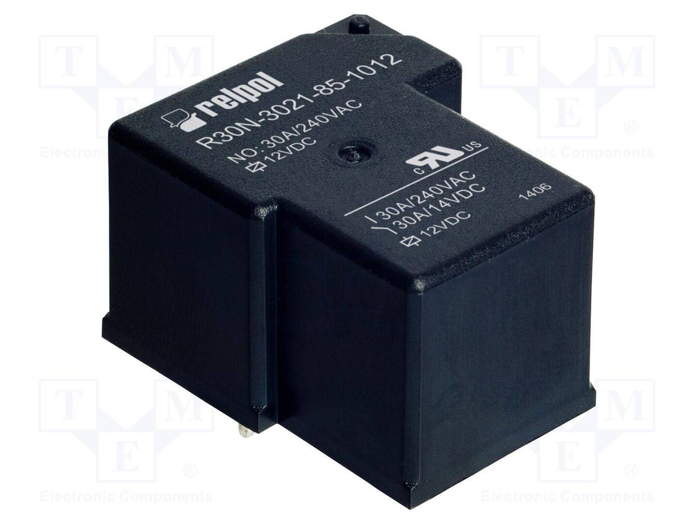 SPST-NO Relais: elektromagnetisch max.300VAC 30A USpule: 12VDC-0