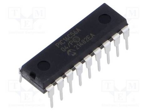 PIC16C56A-04/P DIP-18 MIKROCONTROLLER THT MICROCHIP