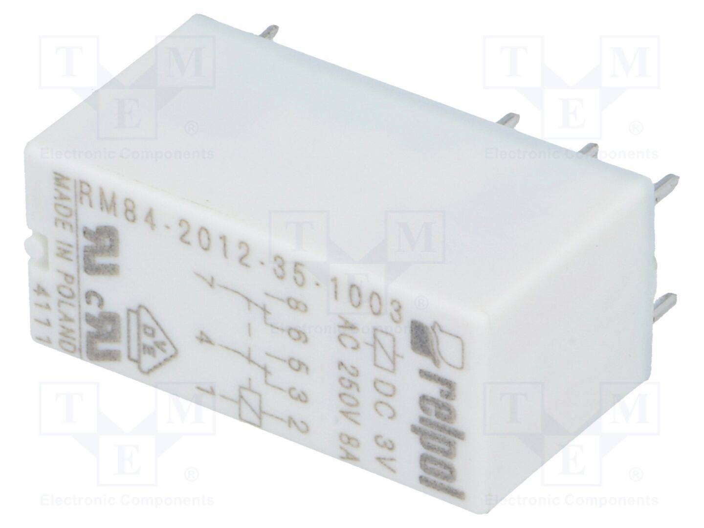 Relais: elektromagnetisch; DPDT; USpule: 3VDC; 8A; 8A/250VAC; Mini RM84-2012-35-1003 Elektromagnetische Mini-Relais-0