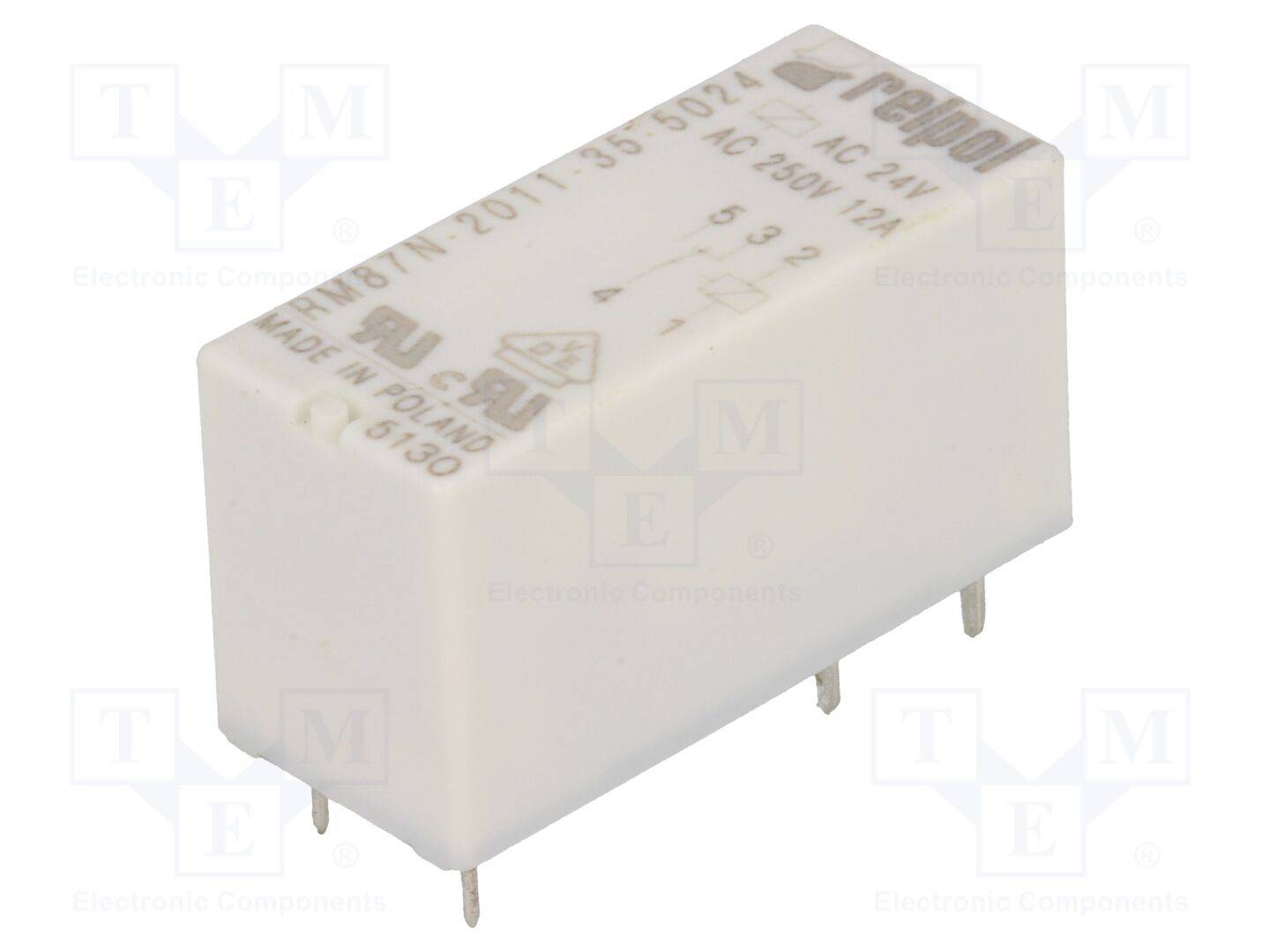 USpule: 24VAC 12A Relais: elektromagnetisch SPDT 12A/250VAC-0