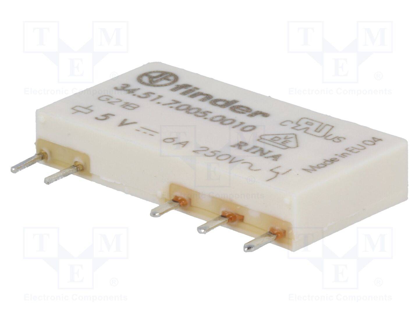 IKontakt max: 6A SPDT Relais: elektromagnetisch USpule: 5VDC-0