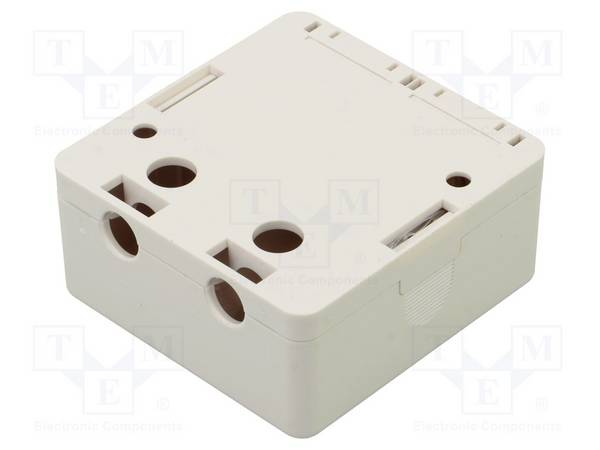 LogiLink Keystone surface mount box 2-port with shutter