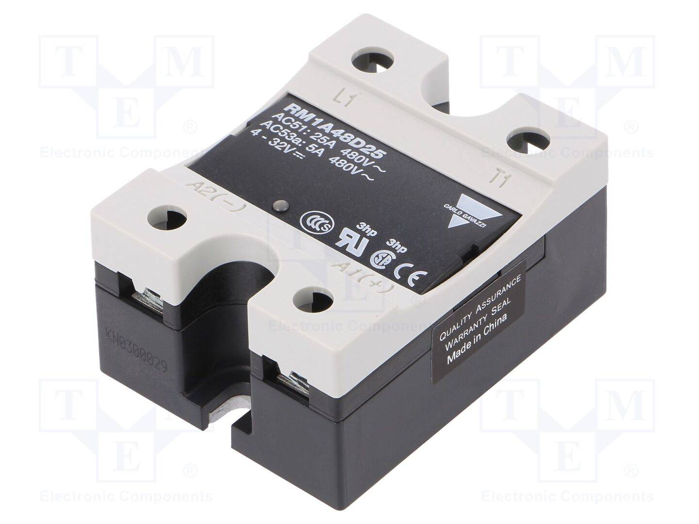 Carlo Gavazzi Halbleiterrelais RM1A48D25 | SSR RM 480V 25A DC IP-0
