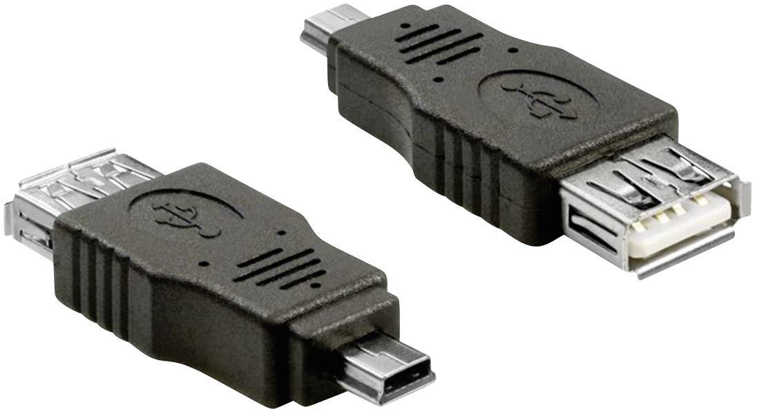 Delock USB 2.0 Adapter [1x USB 2.0 Stecker Mini-B - 1x USB 2.0 Buchse A] 65399 0 mm mit OTG-Funktion-0
