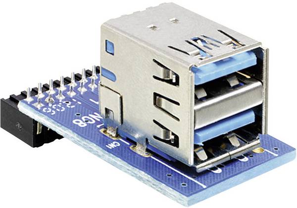 Delock USB 3.0 Pin Header - Interner und externer USB-Adapter - 19-poliger USB 3.0 Kopf (W)