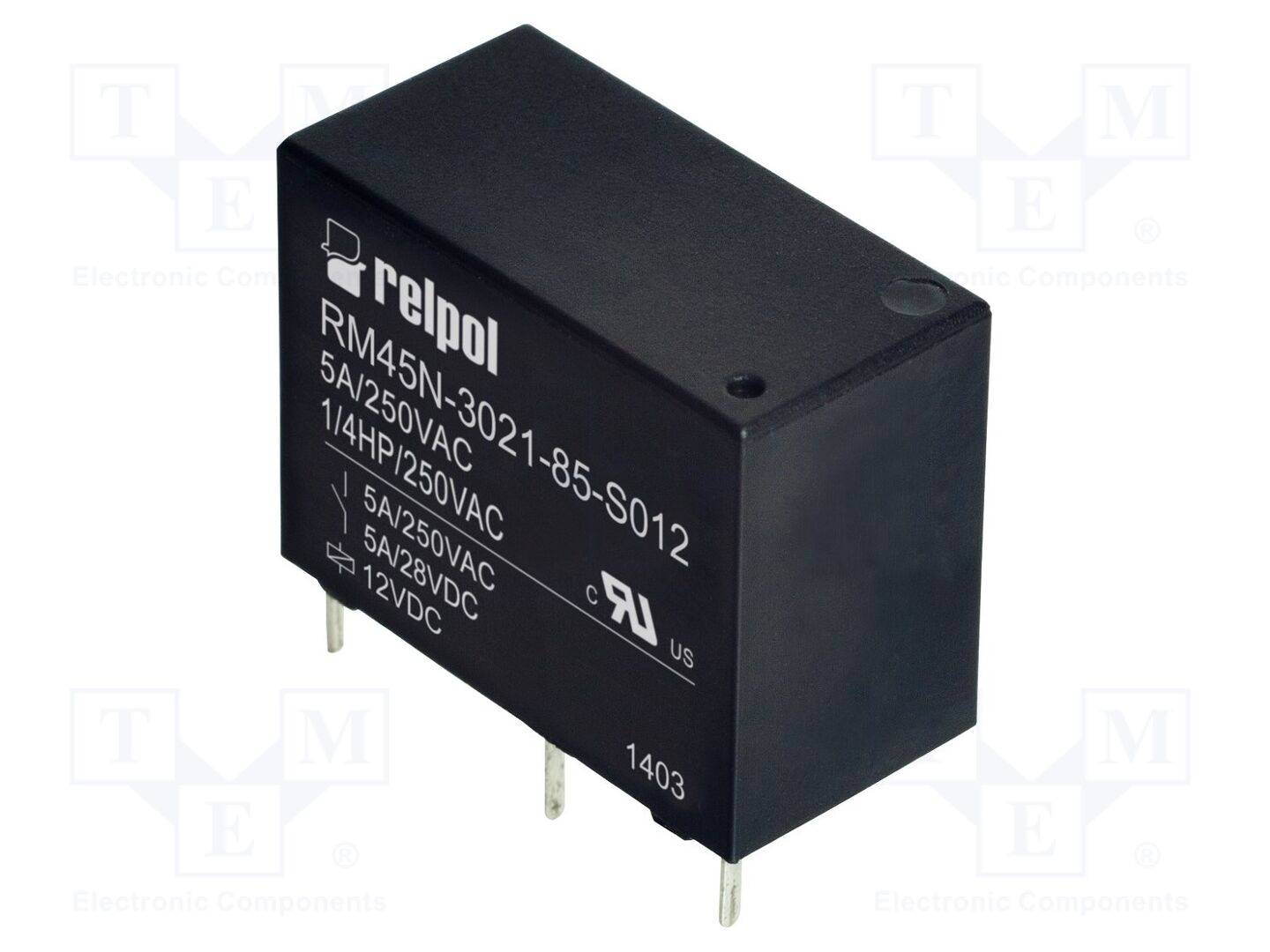 5A SPST-NO 5A/250VAC Relais: elektromagnetisch USpule: 12VDC-0