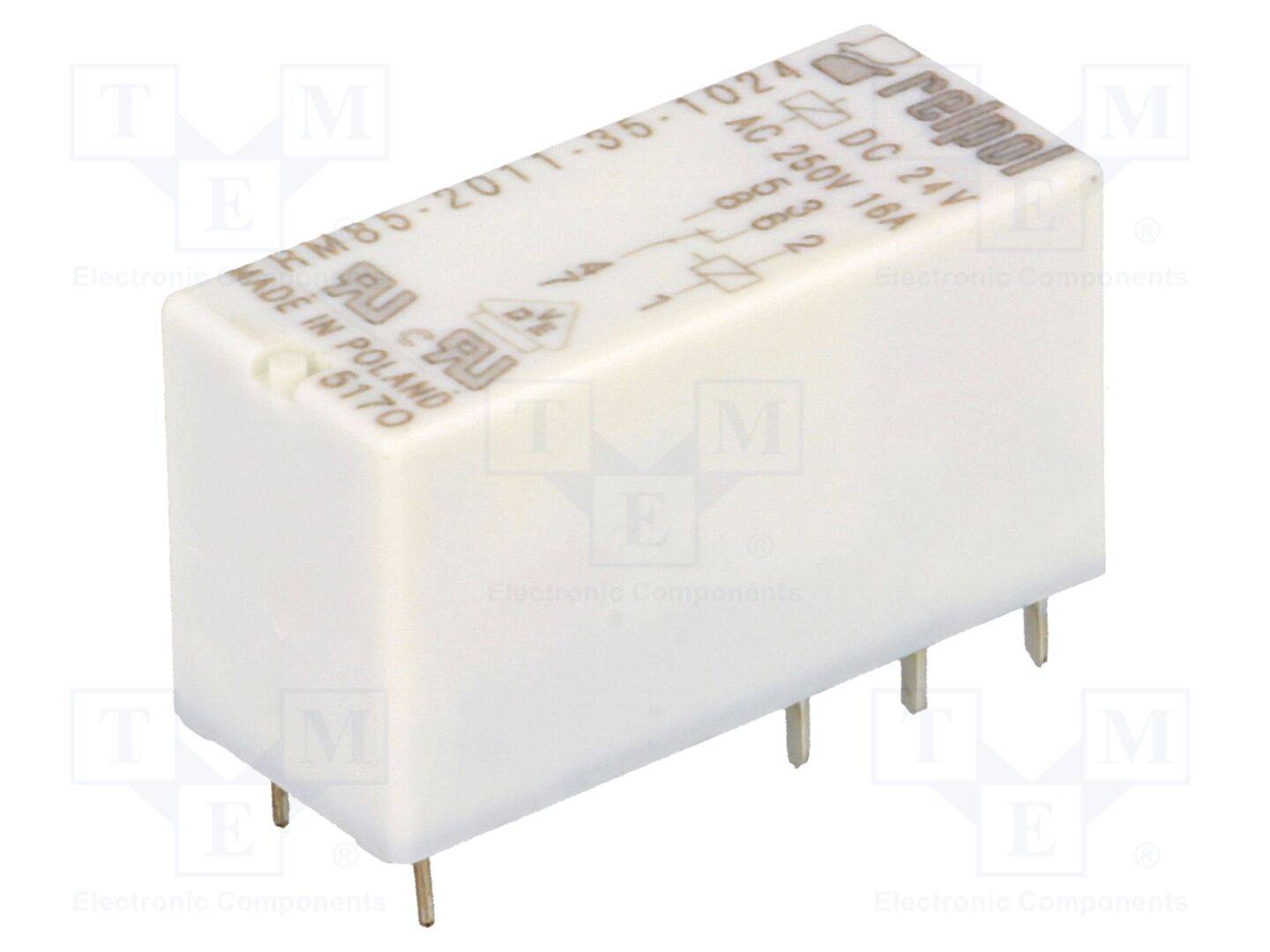 Relais: elektromagnetisch IKontakt max: 16A USpule: 24VDC SPDT-0