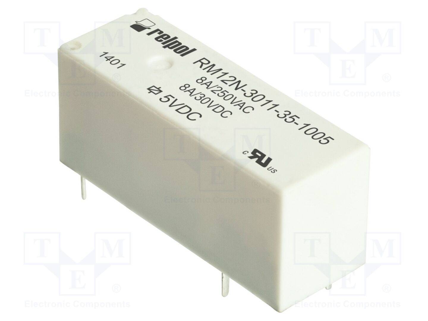 Mini USpule: 5VDC 10A 8A/250VAC SPDT Relais: elektromagnetisch-0