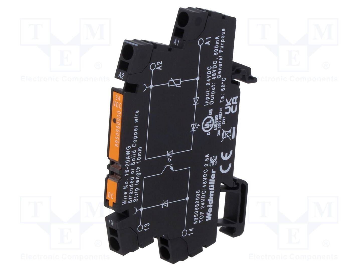 WEIDMÜLLER TOP 24VDC/48VDC 0,5A, TERMOPTO, Halbleiterrelais-0