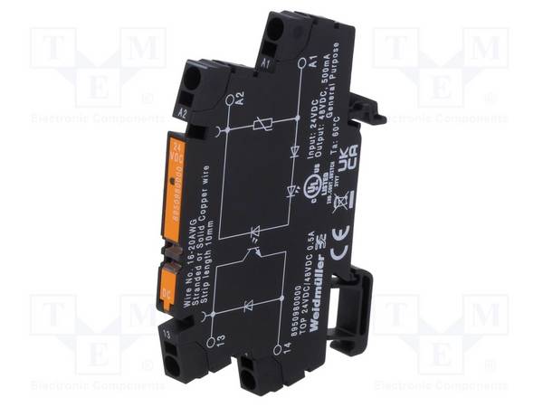 WEIDMÜLLER TOP 24VDC/48VDC 0,5A, TERMOPTO, Halbleiterrelais