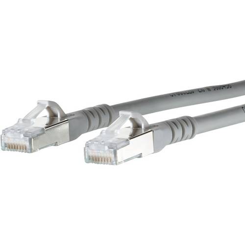 Thumbnail - Metz Connect 1308453033-E RJ45 Netzwerkkabel, Patchkabel CAT 6a S/FTP 3.00 m Grau mit Rastnasenschutz 1 St.