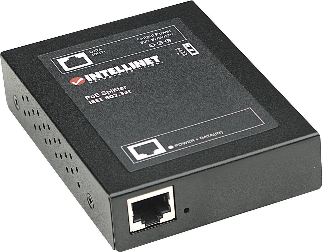 Intellinet PoE+ Splitter, IEEE802.3at mit 5 / 7,5 / 9 / 12 V DC Ausgangsspannung-1