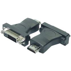 Image of LogiLink AH0002 DVI / HDMI Adapter [1x DVI-Buchse 24+1pol. - 1x HDMI-Stecker] Schwarz