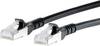 Metz Connect 1308455000-E RJ45 Patchkabel CAT 6a S/FTP 5.00 m Schwarz mit Rastnasenschutz 1 St.
