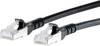 Metz Connect 1308457000-E RJ45 Patchkabel CAT 6a S/FTP 7.00 m Schwarz mit Rastnasenschutz 1 St.