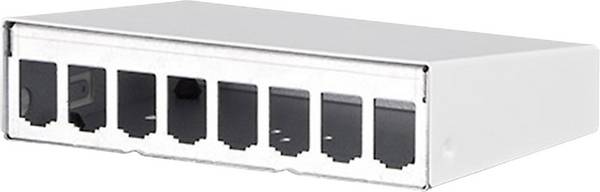 Metz Connect 130861-0802-E 8 Port Netzwerk-Patchpanel Unbestückt 1 HE Weiß Unbestückt