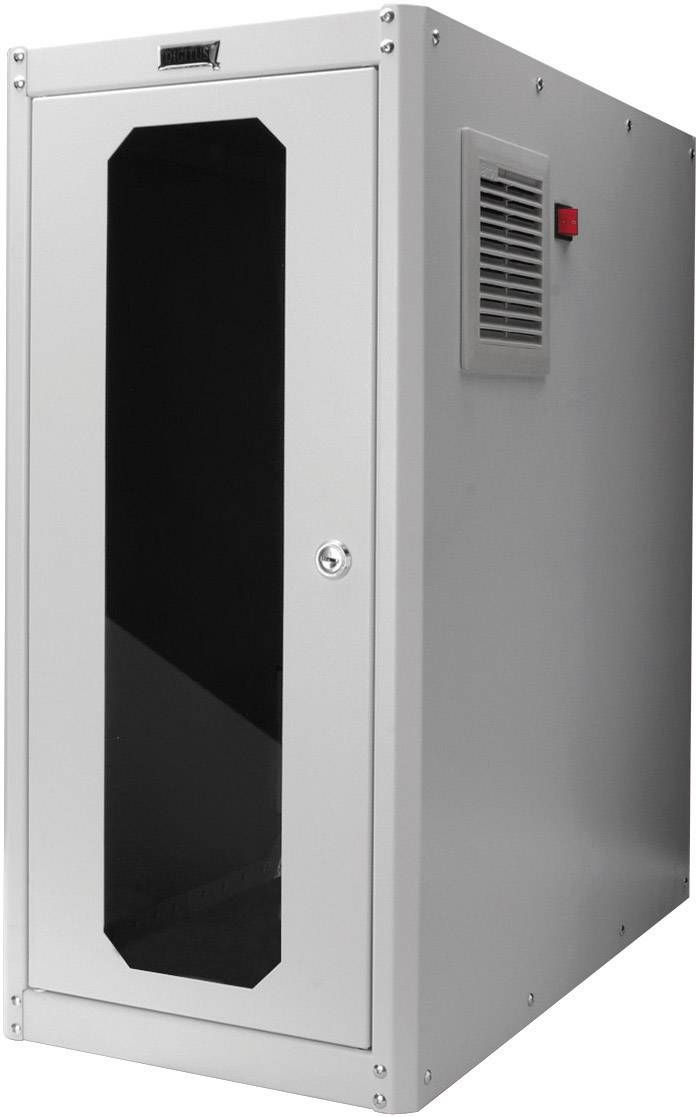 Digitus DN-CC 9002 mit Glastür und Lüfter PC-Schrank (B x H x T) 300 x