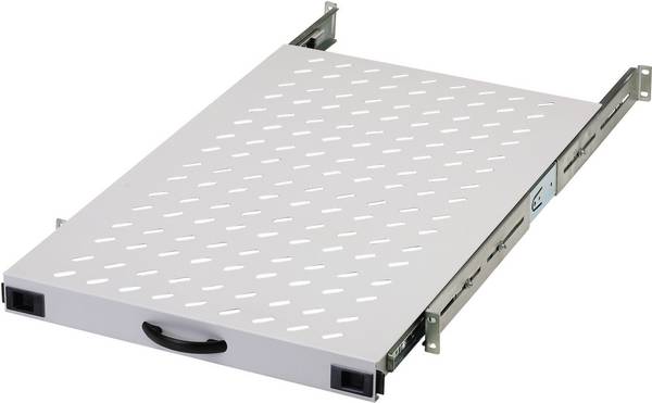 Digitus DN-19 TRAY-2-1000 19 Zoll  Netzwerkschrank-Geräteboden  1 HE  Ausziehbar Geeignet für Schranktiefe: 1000 mm Grau