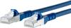Metz Connect 1308450544-E RJ45 Patchkabel CAT 6a S/FTP 0.50 m Blau mit Rastnasenschutz 1 St.