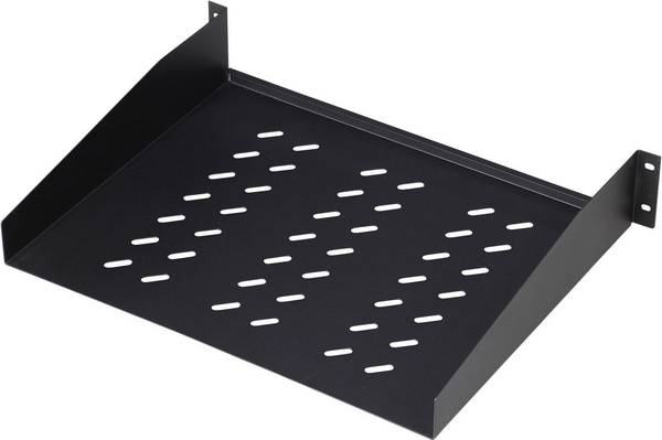 Digitus DN-19 TRAY-2-55-SW 19 Zoll  Netzwerkschrank-Geräteboden  2 HE  Festeinbau Geeignet für Schranktiefe: ab 800 mm Schwarz