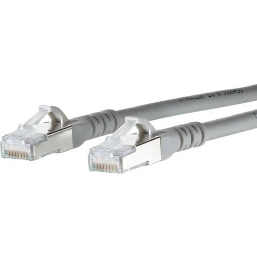 Thumbnail - Metz Connect 130845B033-E RJ45 Netzwerkkabel, Patchkabel CAT 6a S/FTP 20.00 m Grau mit Rastnasenschutz 1 St.