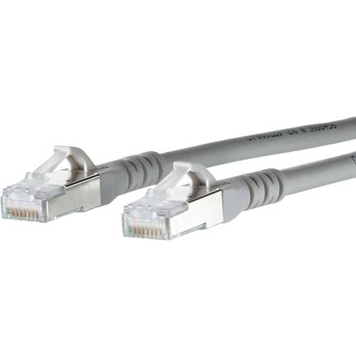 Metz Connect 1308451533-E RJ45 Netzwerkkabel, Patchkabel CAT 6a S/FTP 1.50 m Grau mit Rastnasenschutz 1 St.