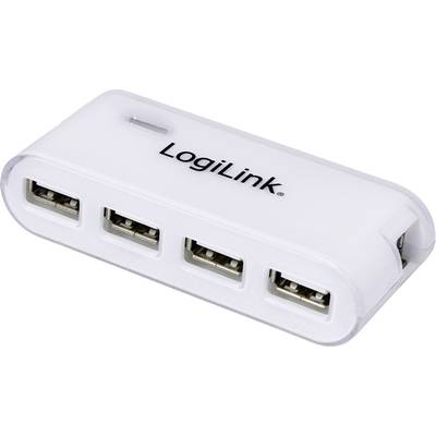 LogiLink UA0086 4 Port USB 2.0-Hub  Weiß