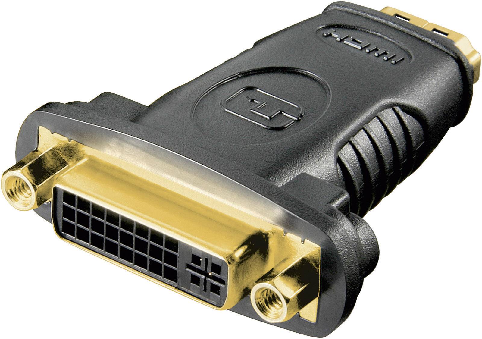 Goobay HDMI™/DVI-I-Adapter, vergoldet - HDMI™-Buchse (Typ A) > DVI-I-Buchse Dual-Link (24+5 pin)-0