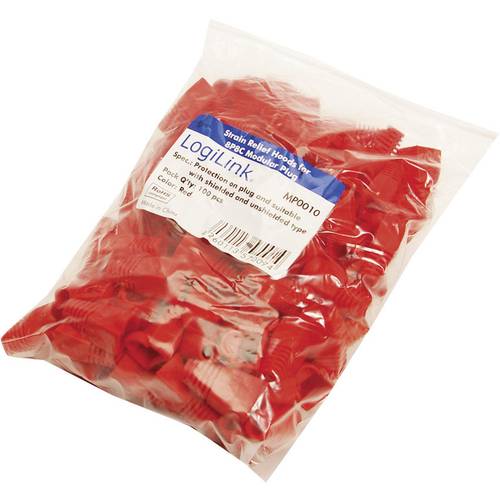 LogiLink MP0010 Knickschutztülle RJ45 MP0010 Rot 100 St.