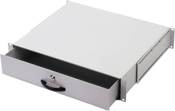 Digitus DN-19 KEY-2U 19 Zoll  Einschub  2 HE  Ausziehbar, Geschlossen  Grau