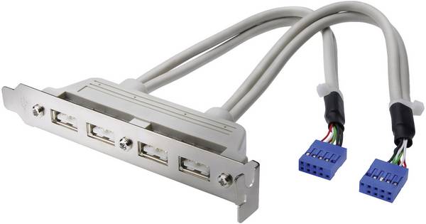 DIGITUS - USB-Slotblechkabel
