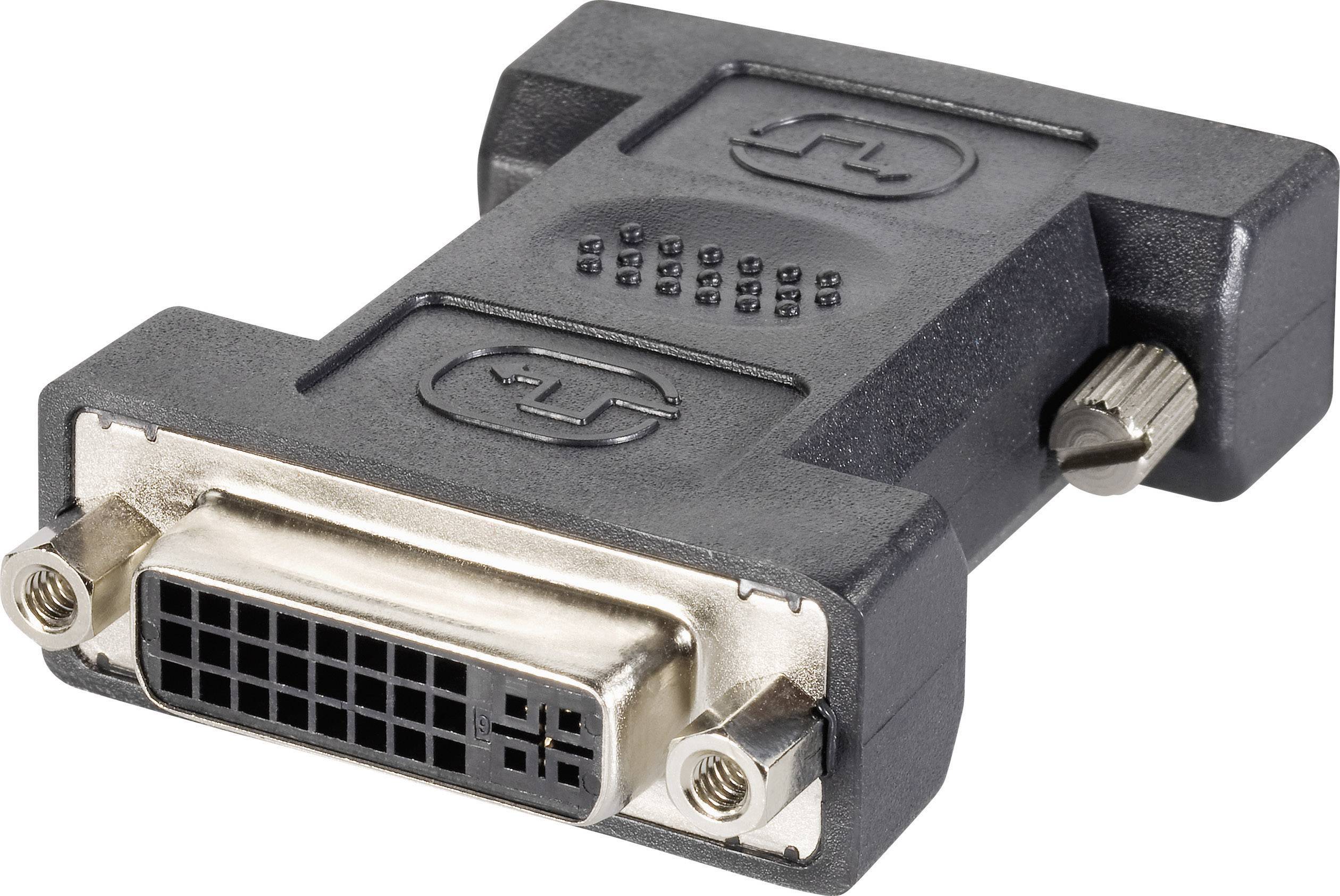 WENTRONIC DVI-I/ DVI-D-Adapter (DVI-I female / DVI-D male) - schwarz-1