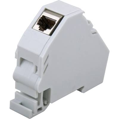 EFB Elektronik ET-25186.V2 Netzwerkdose Hutschiene Unbestückt Lichtgrau-0