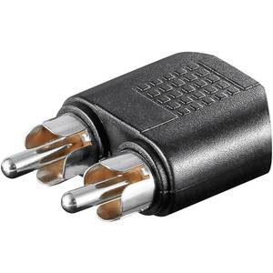 Goobay 11875 Cinch Klinke Audio Y Adapter 2x Cinch Stecker 1x Klinkenbuchse 3 5 Mm Schwarz Conrad Electronic Schweiz