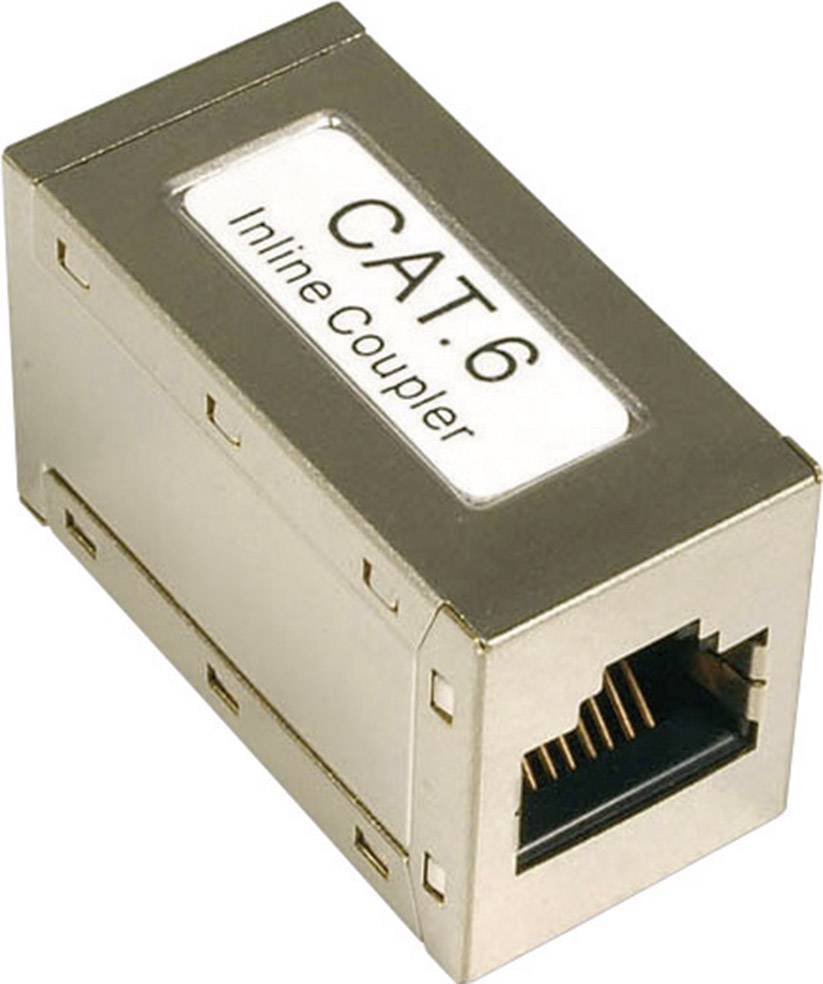 EFB Elektronik RJ45 Netzwerk Adapter CAT 6 [1x RJ45-Buchse - 1x RJ45-Buchse] Metall-0