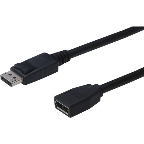 Digitus DisplayPort Verlängerungskabel DisplayPort Stecker, DisplayPort Buchse 2.00 m Schwarz AK-340200-020-S DisplayPor...