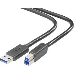 Image of Belkin USB-Kabel USB 3.2 Gen1 (USB 3.0 / USB 3.1 Gen1) USB-A Stecker, USB-B Stecker 90.00 cm Schwarz