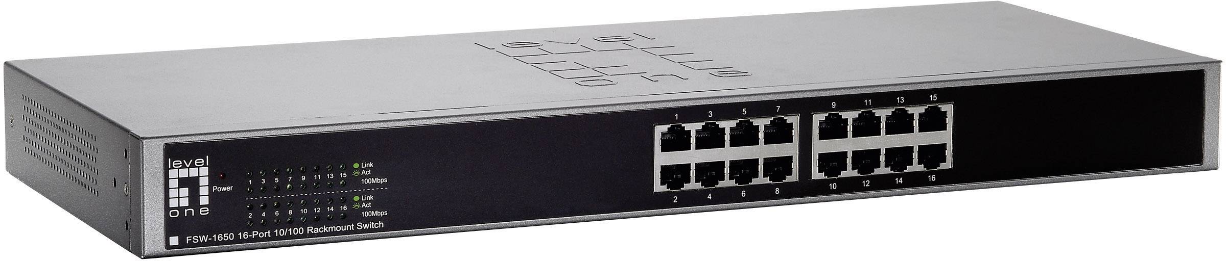 LevelOne FSW-1650 - Switch - unmanaged - 16 x 10/100-2