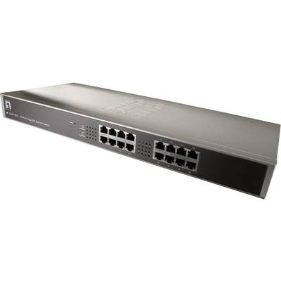 LevelOne GSW-1657 19 Zoll Netzwerk-Switch RJ45  16 Port 1 GBit/s  